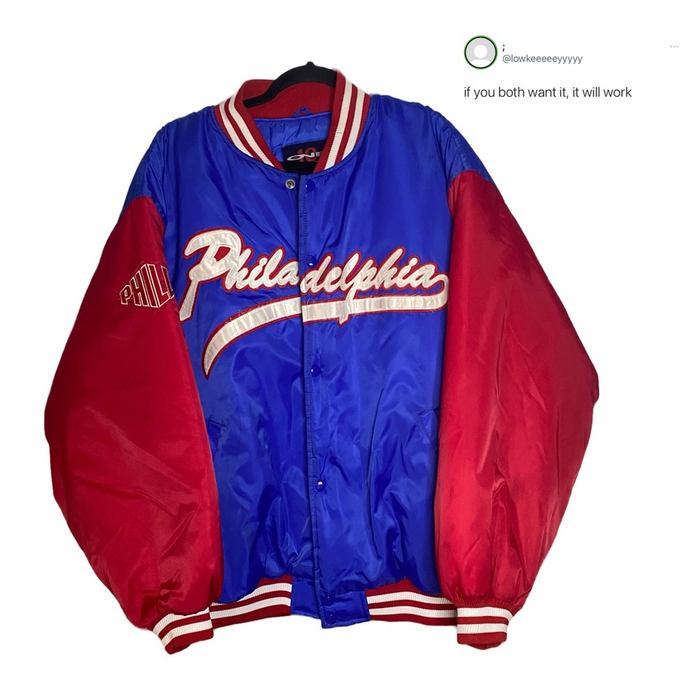 Red & Blue Philadelphia Bomber Jacket